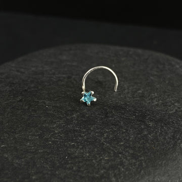 Aqua Star Nose Pin